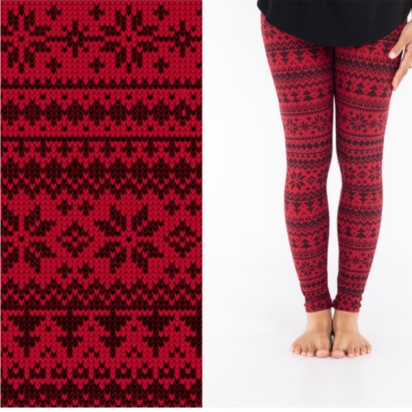 Two Christmas leggings - La Senza & Old Navy - size Small - Picture 2 of 9